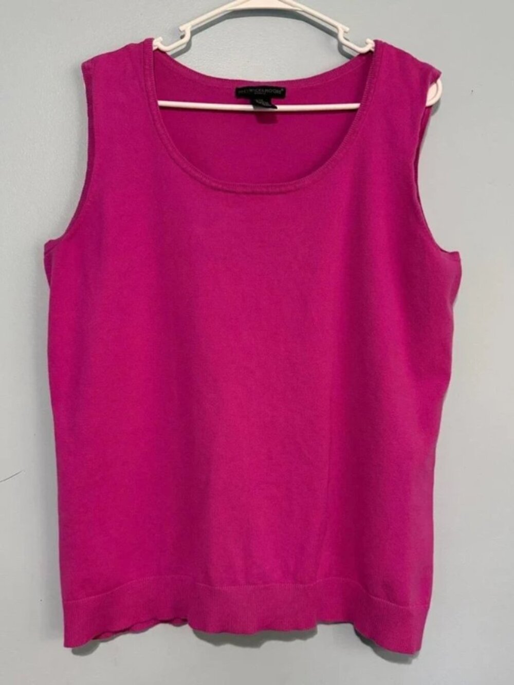 Preswick & Moore 2X Fuchsia Knit Tank Top